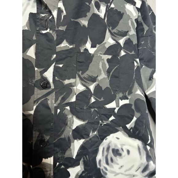 Marni Long Sleeve Shadow Floral Black White Button Up Made In Italy Size 42 US 6 - Picture 4 of 11